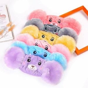 Winter kids face mask with earmuffs